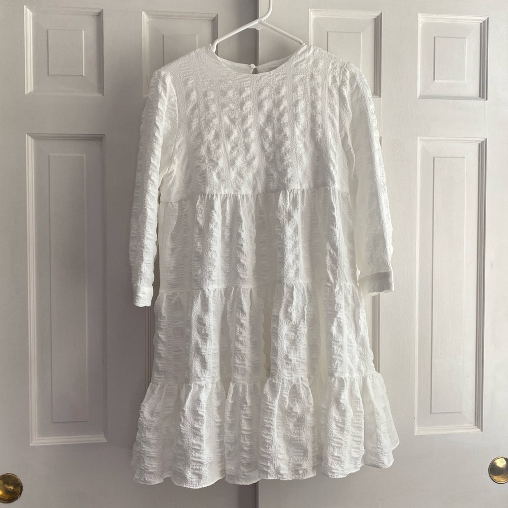 White Flowy Zara Dress